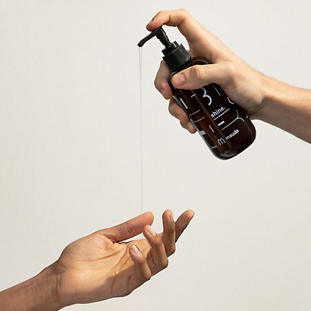 Glycerine Lube Poured into Hand